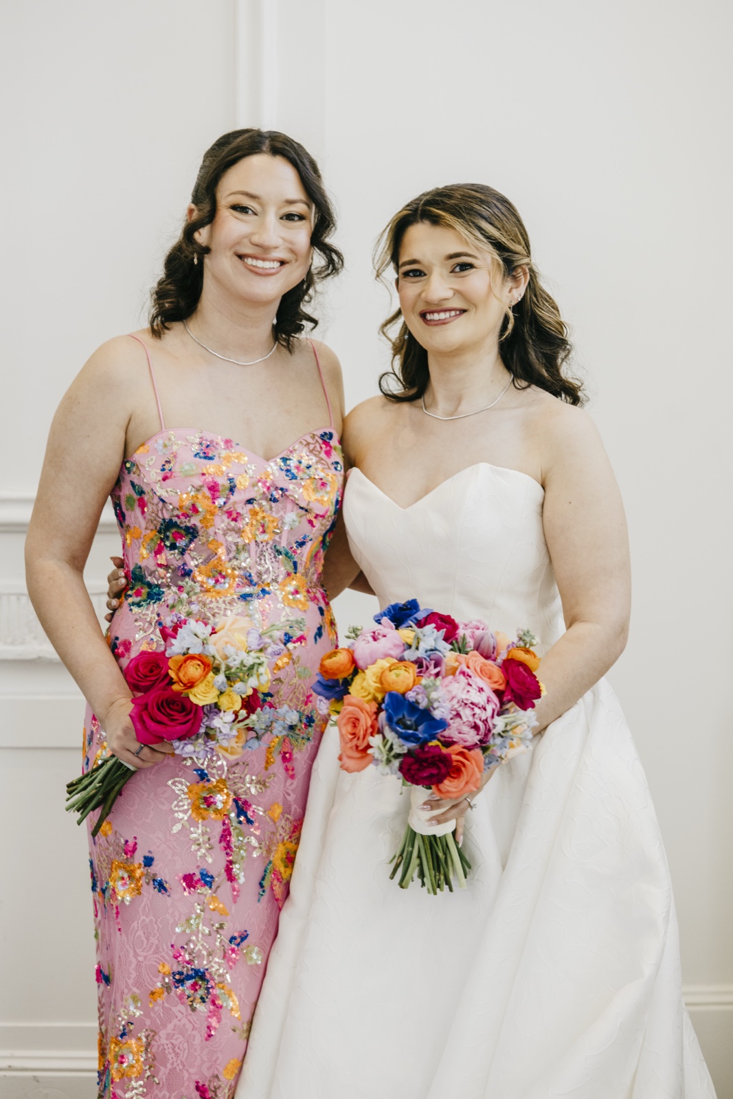 Alexa and Rachel at a wedding